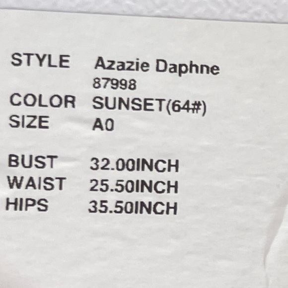 Azazie A-Line Ruched Chiffon Floor-Length Dress Sunset - Picture 10 of 11